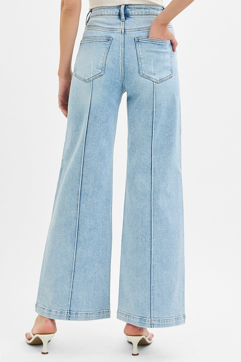 Dina High Rise Pintuck Jeans