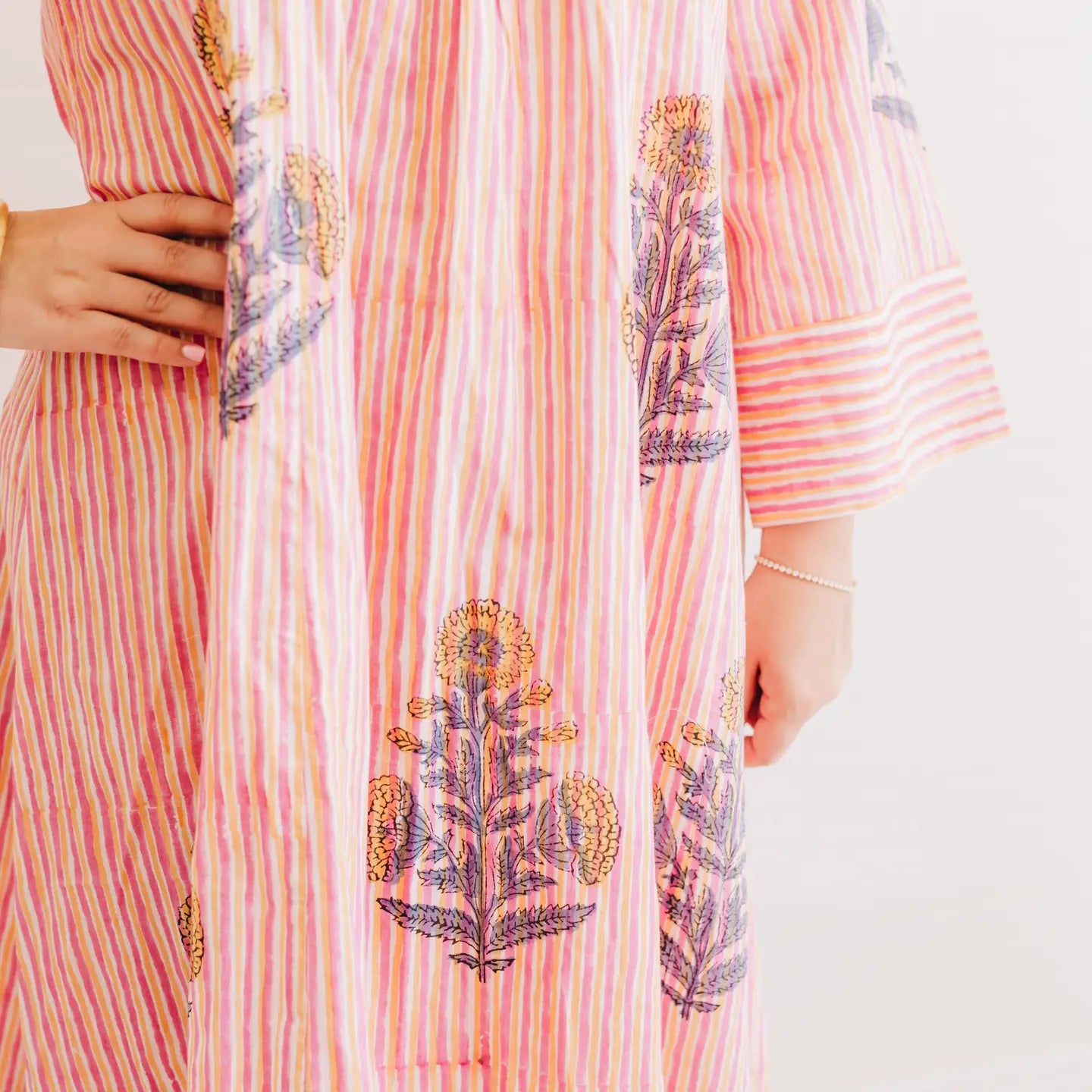 Georgia Peach Caftan Dress