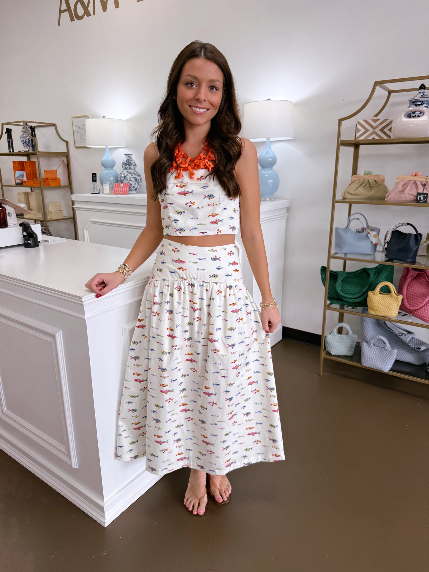 Nori Fish Top & Skirt Set