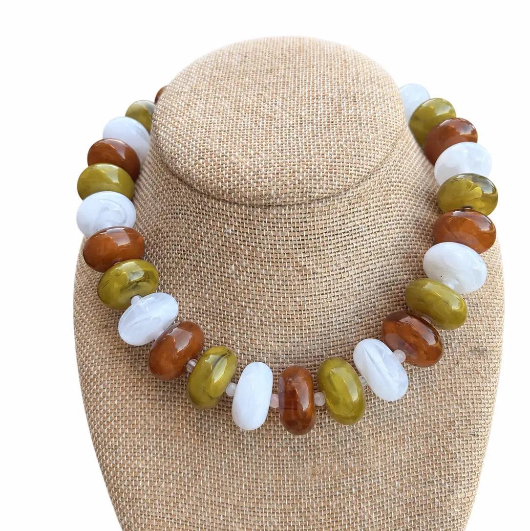 Harvest Glow Rondelle Necklace