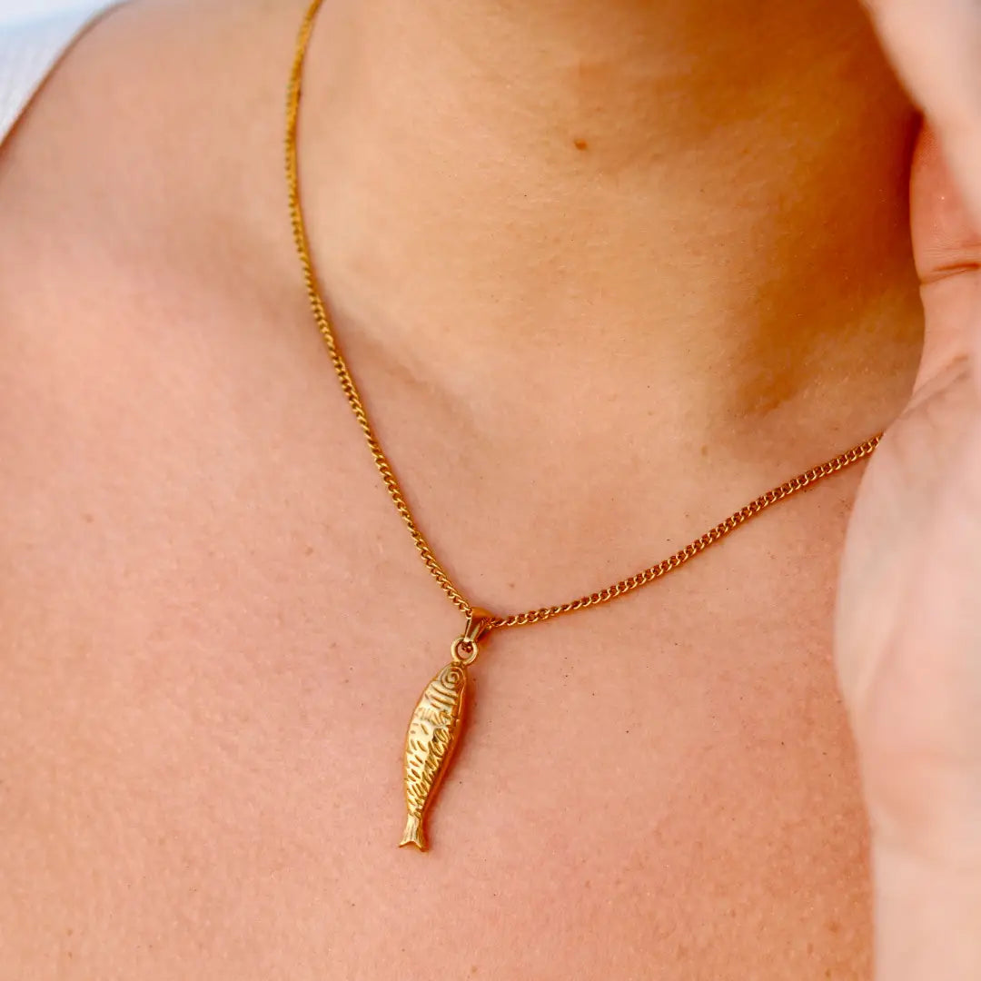Isla Sardine Fish Necklace