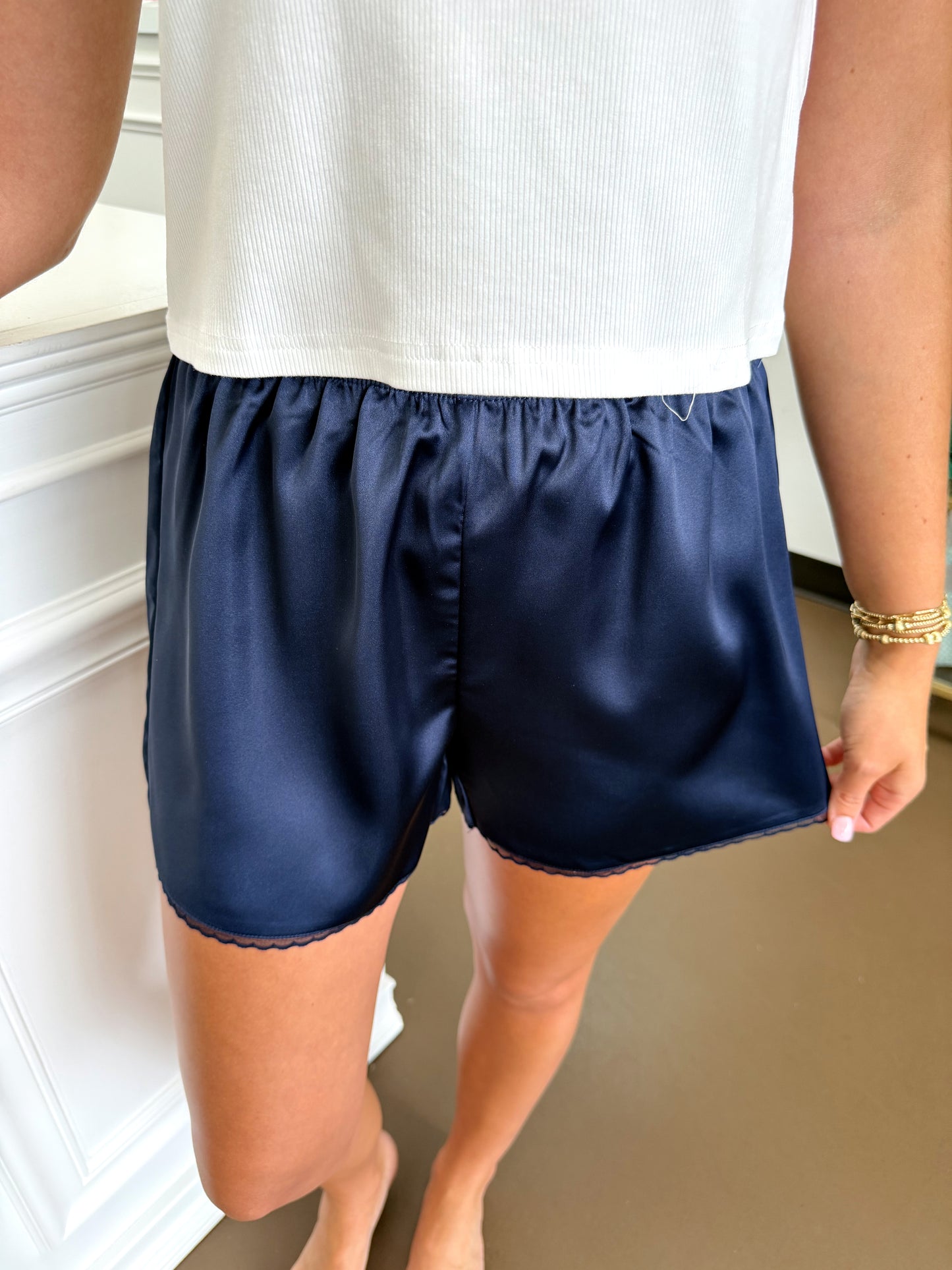 Hannah Satin Shorts