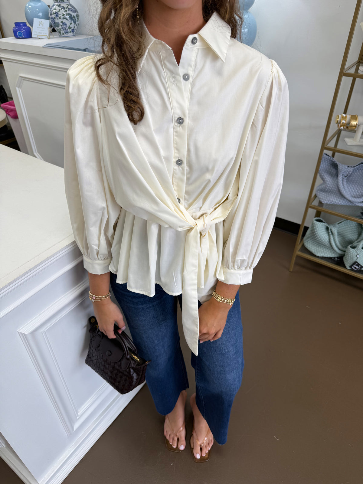 Darcy Self Tie Top