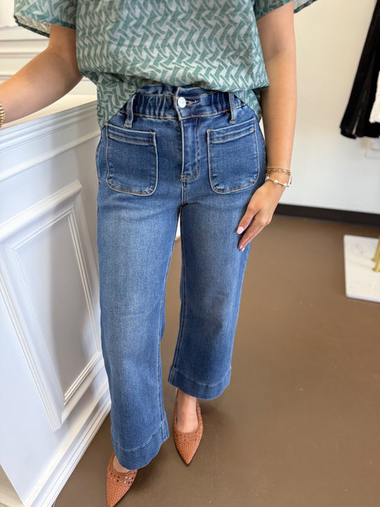Sid High Rise Crop Jeans