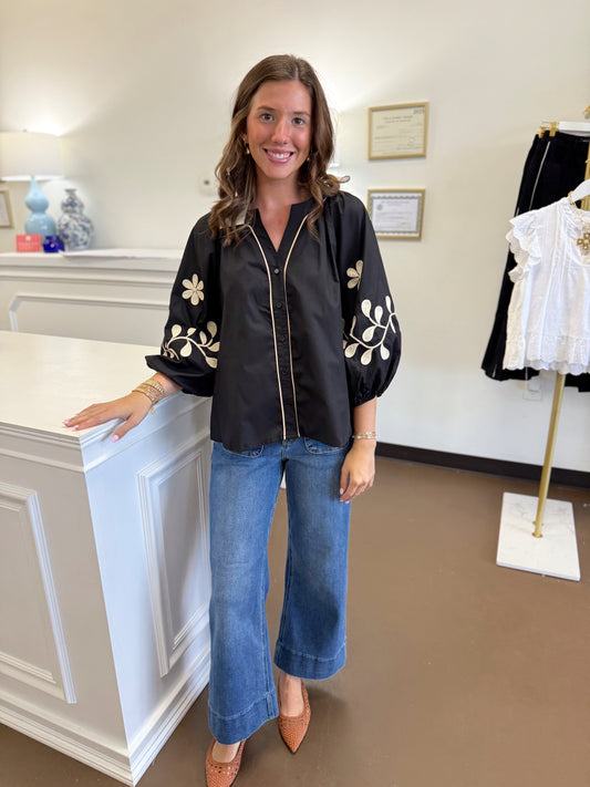 Vanessa Embroidered Top