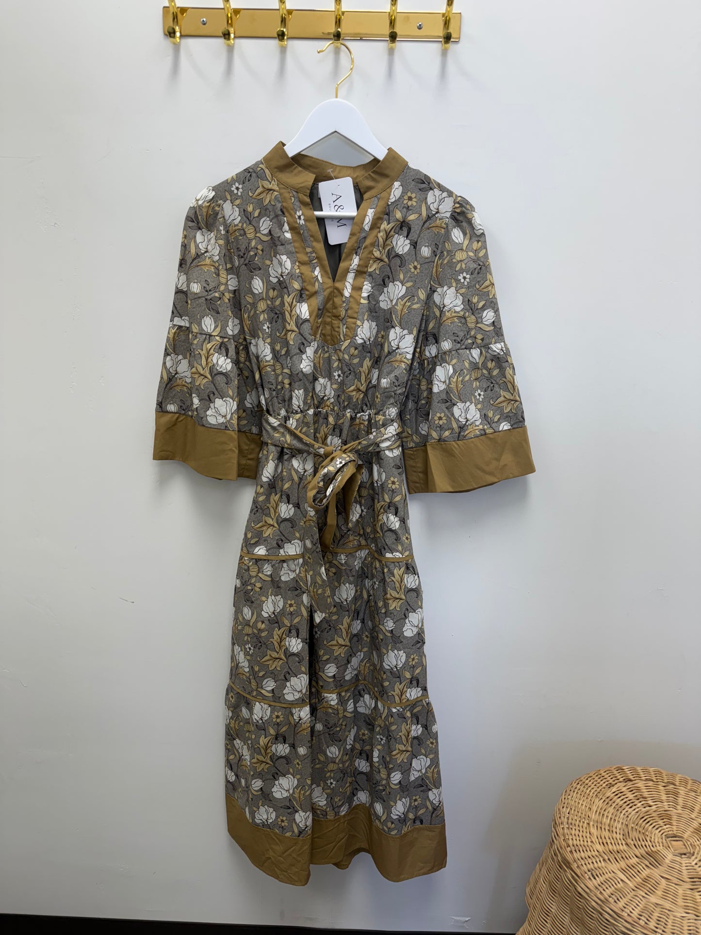 Meadow Floral Print Midi Dress