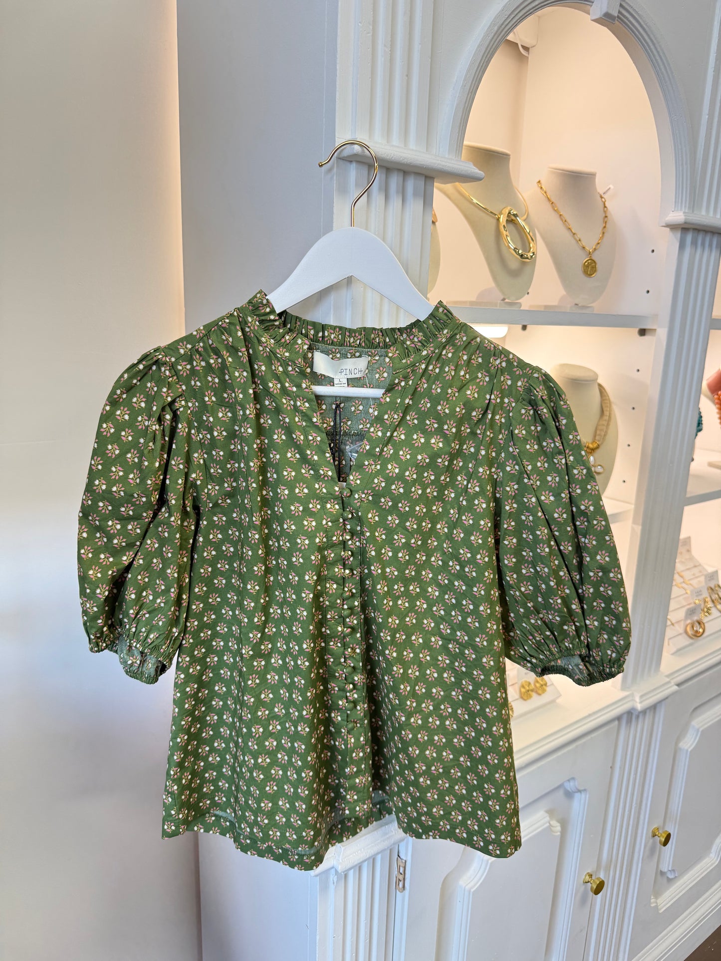 Erica Floral Puff Sleeve Top