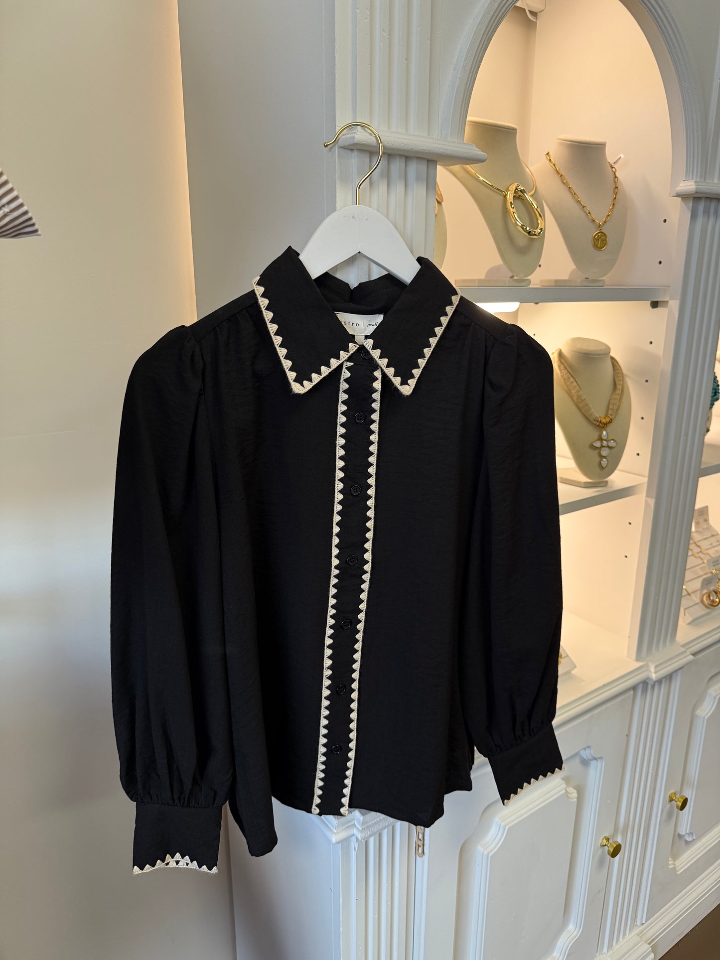 Mary Solid Stitched Top