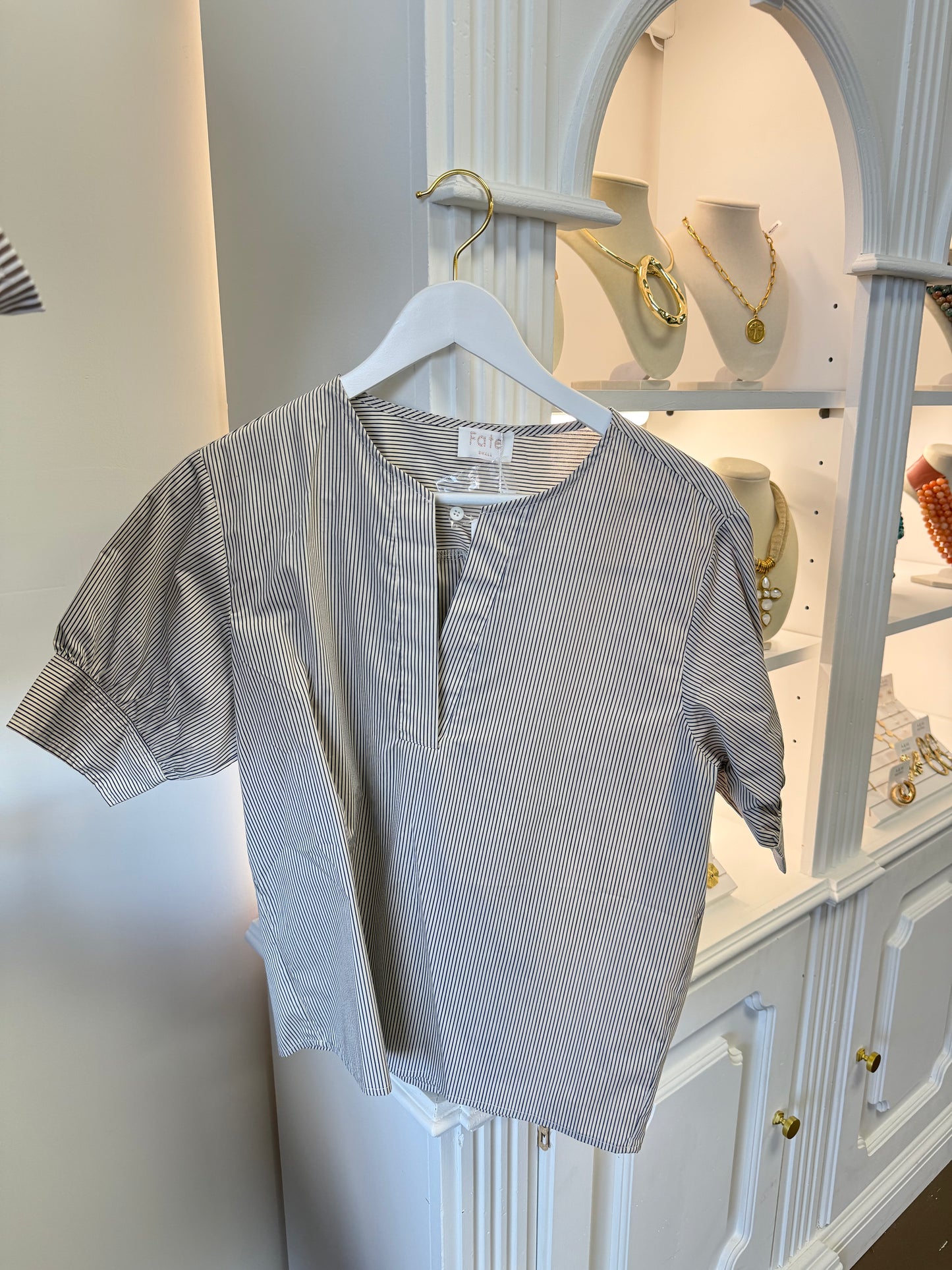 Abbi Pin Striped Top