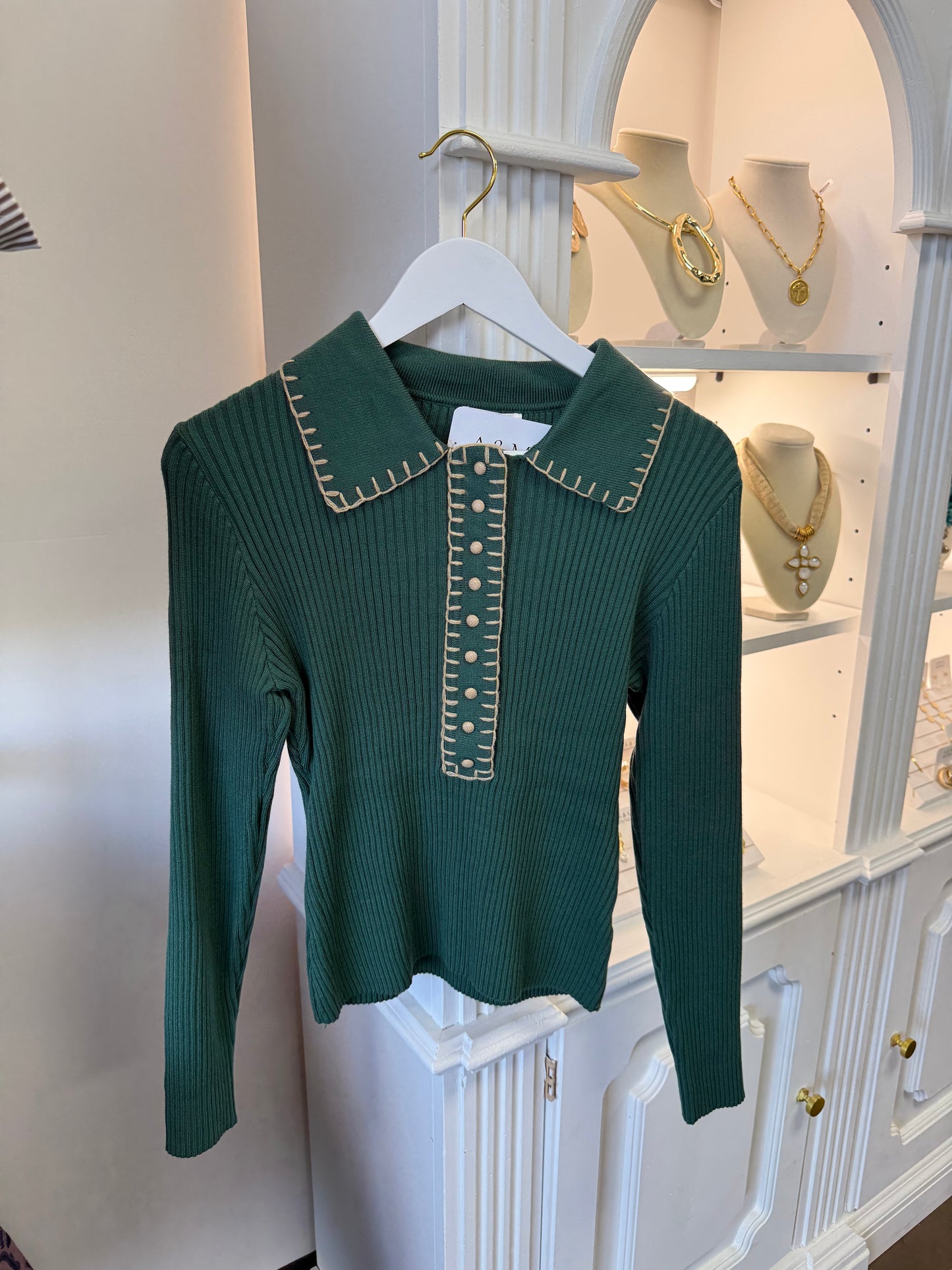 Cora Ribbed Sweater Top
