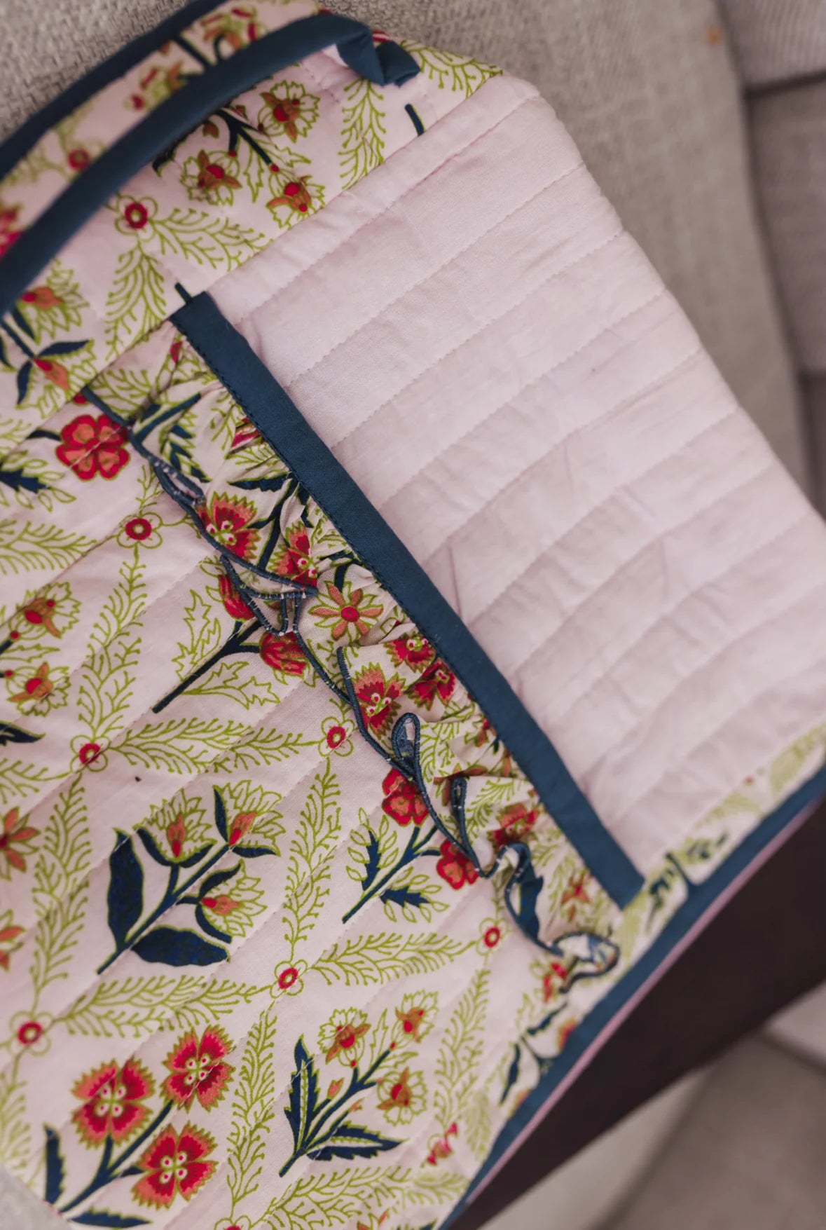 Meadowluxe Quilted Scalloped Bible Cover