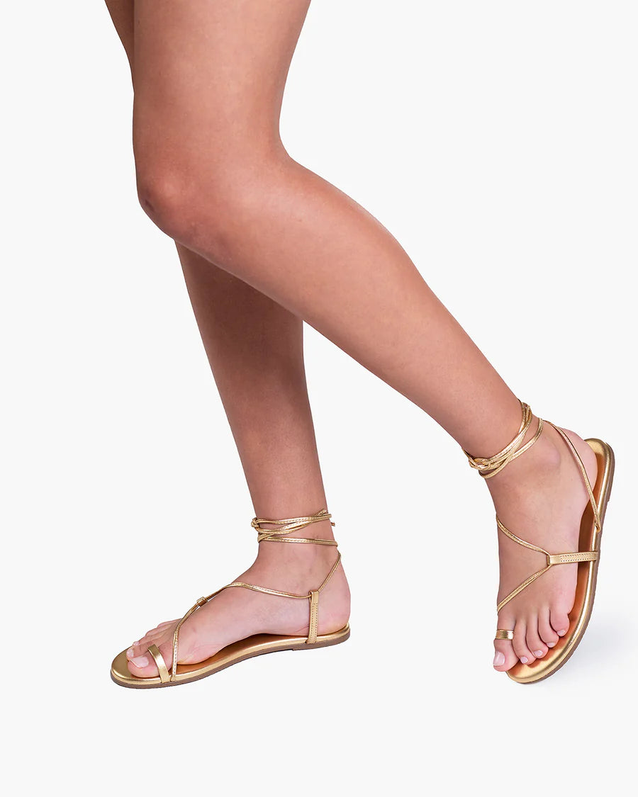 Jo Metallics Leather Sandals
