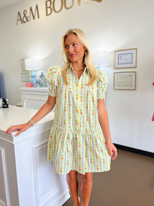 Penny Floral Button Down Dress