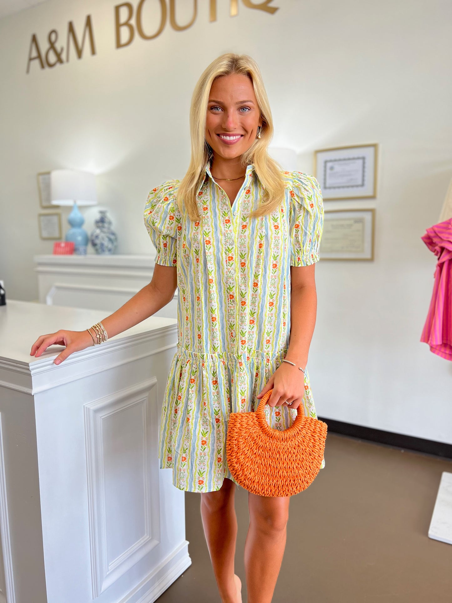 Penny Floral Button Down Dress
