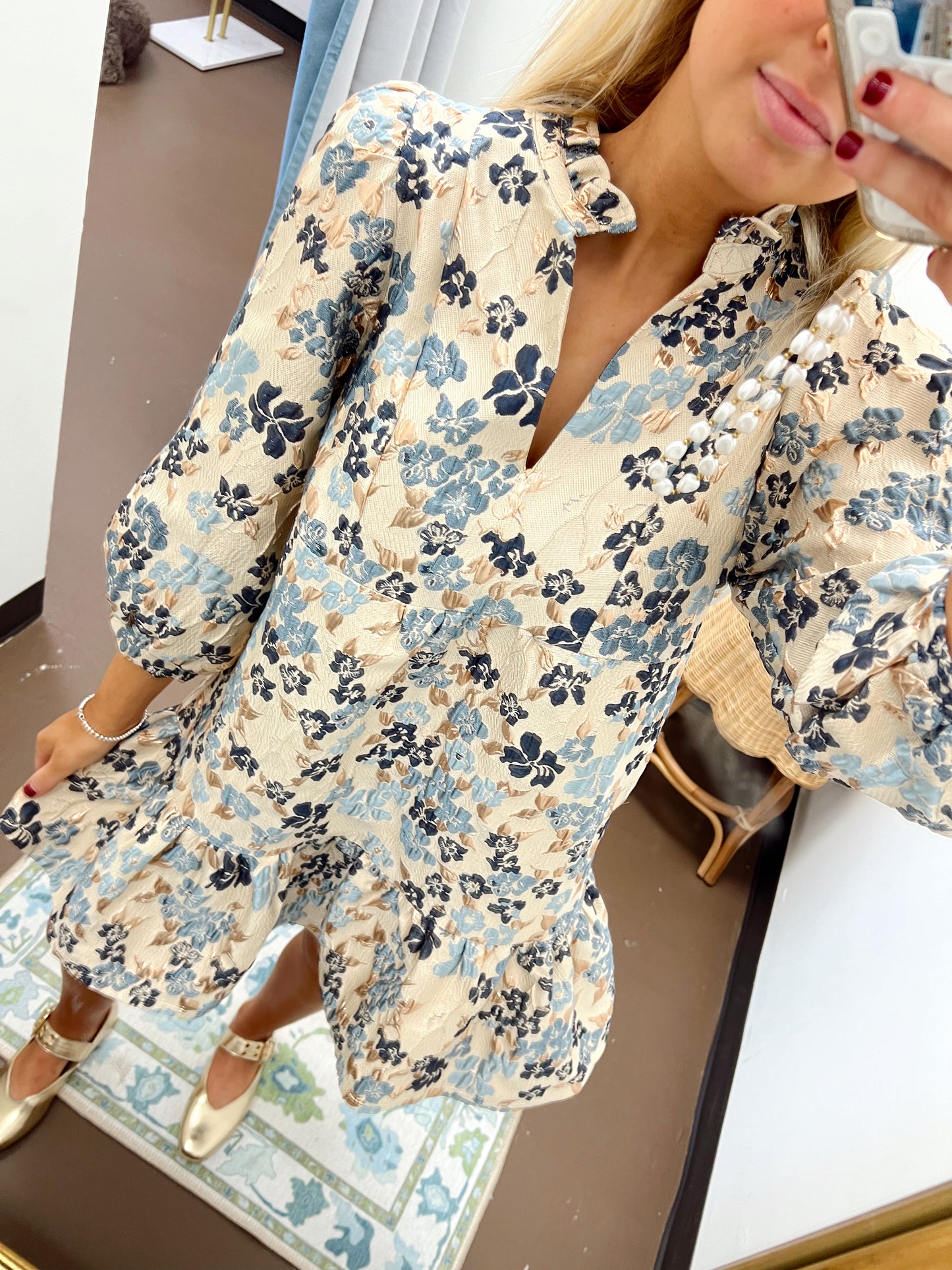 Hannah Jacquard Dress