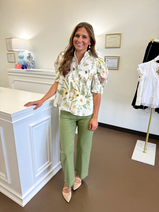 Nina Floral Print Top