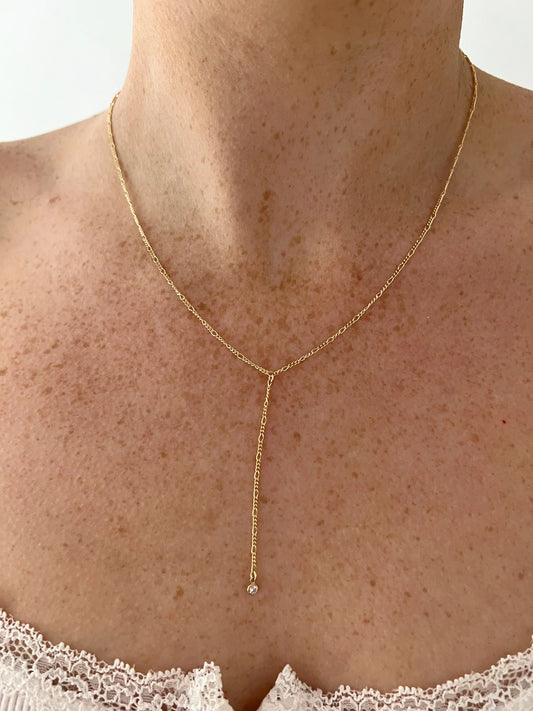 ALV Jewels Diamond Drop Necklace
