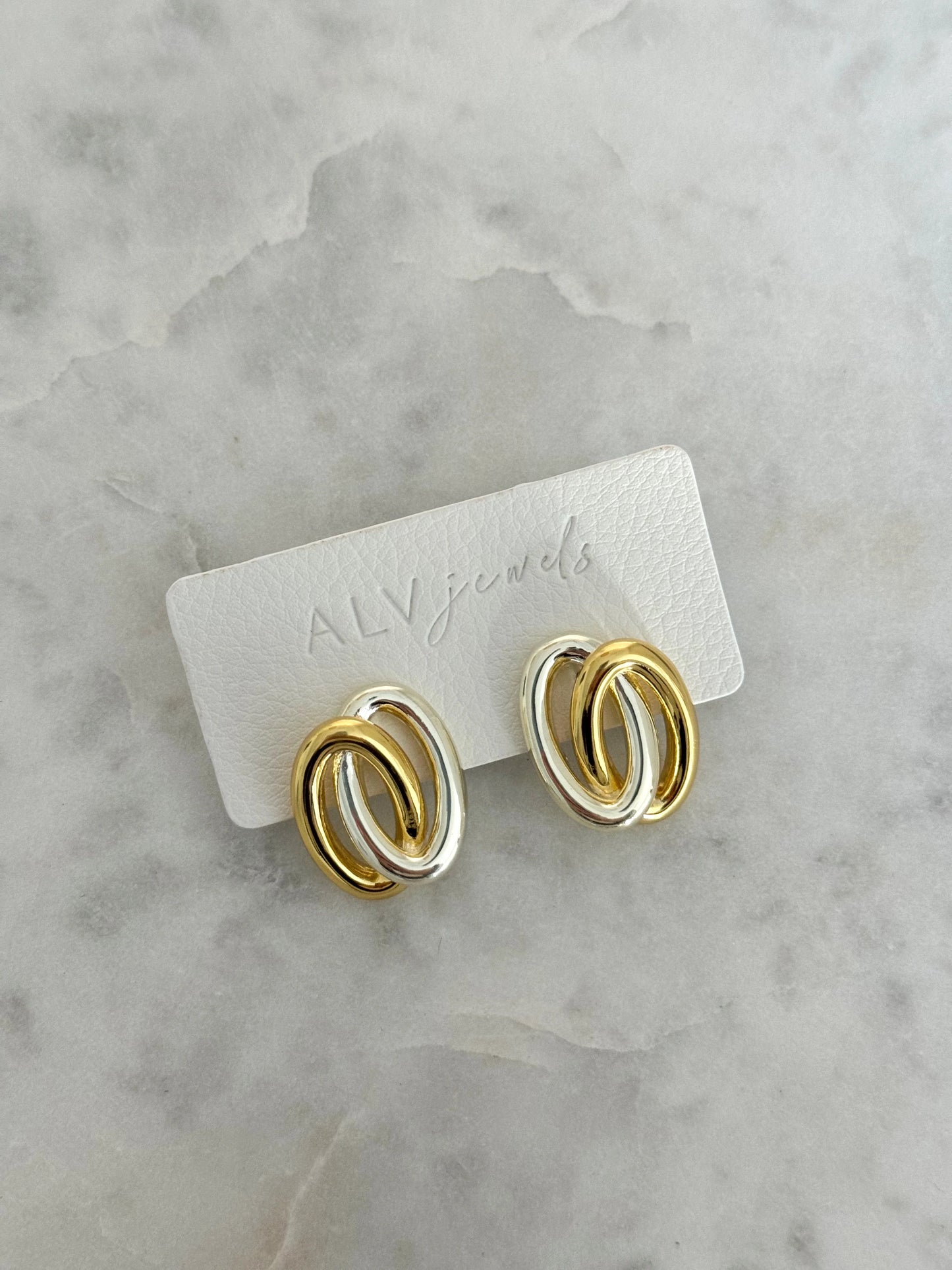 ALV Jewels Loop Stud Earrings