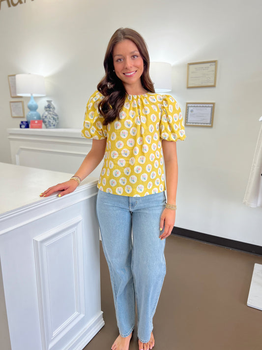 Maisey Floral Print Top