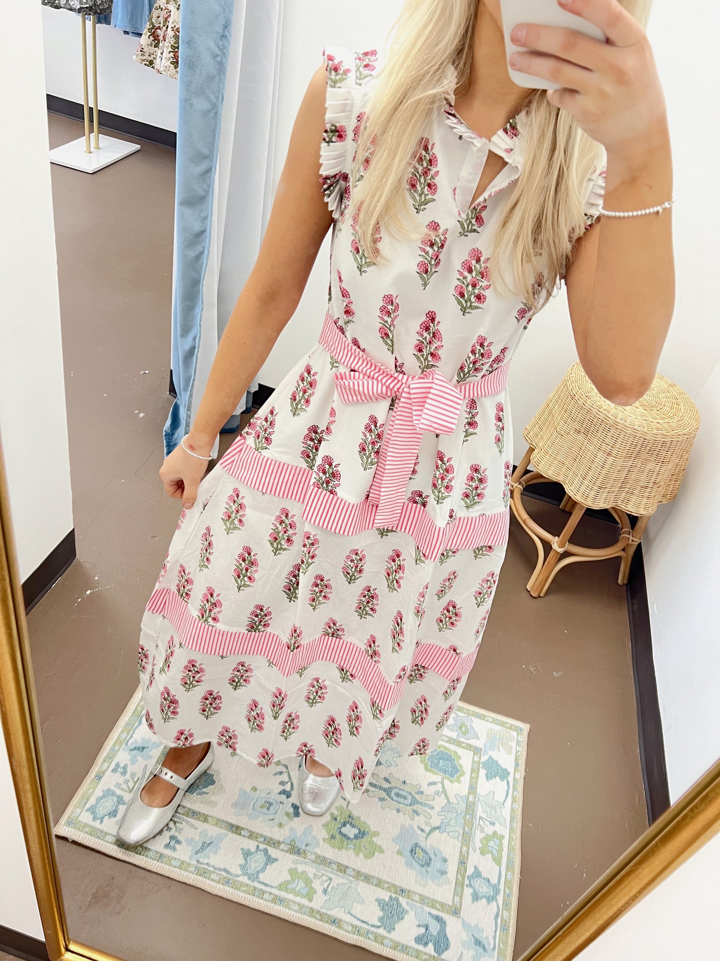 Morning Glory Ruffle Resort Dress
