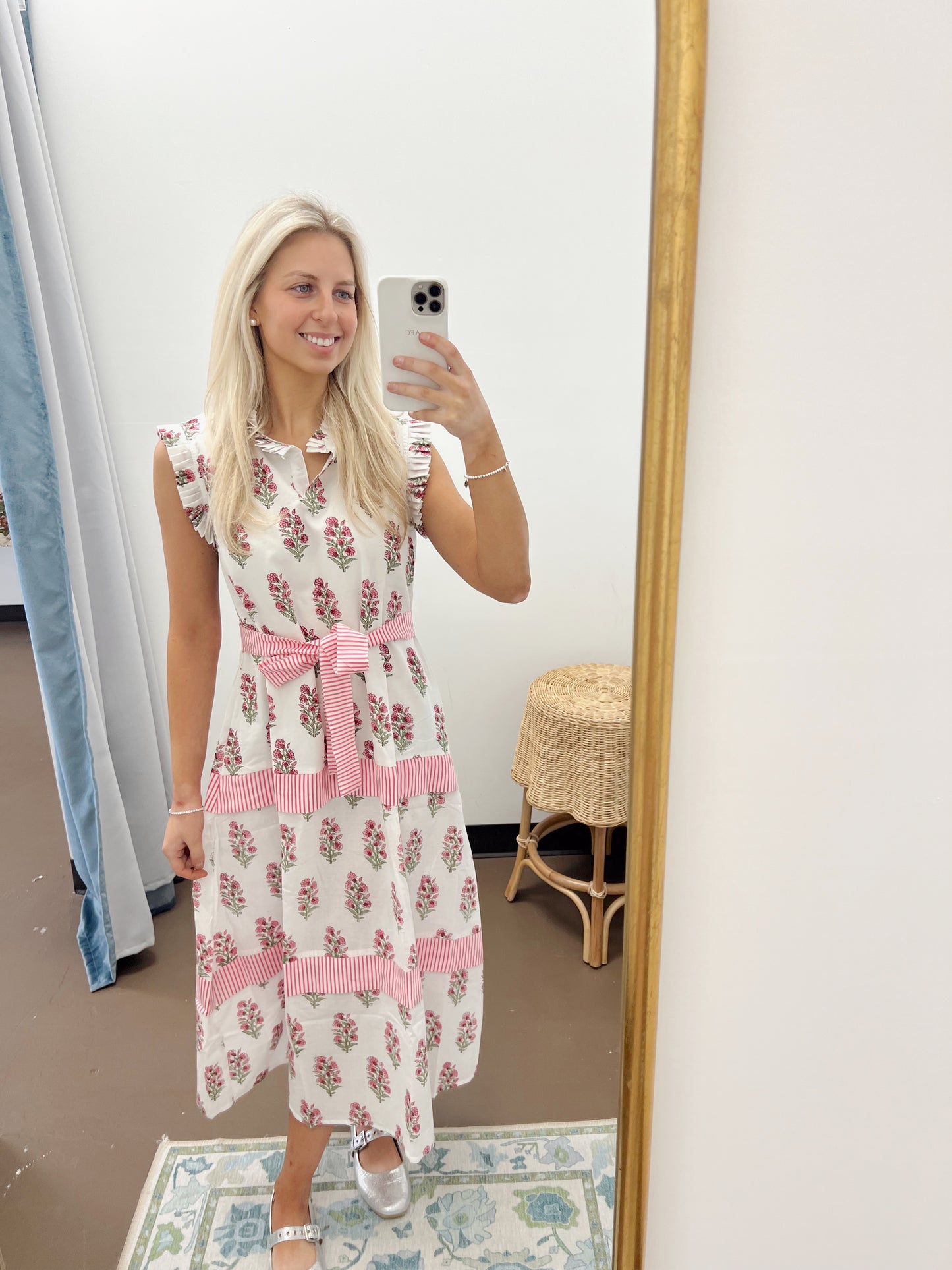 Morning Glory Ruffle Resort Dress