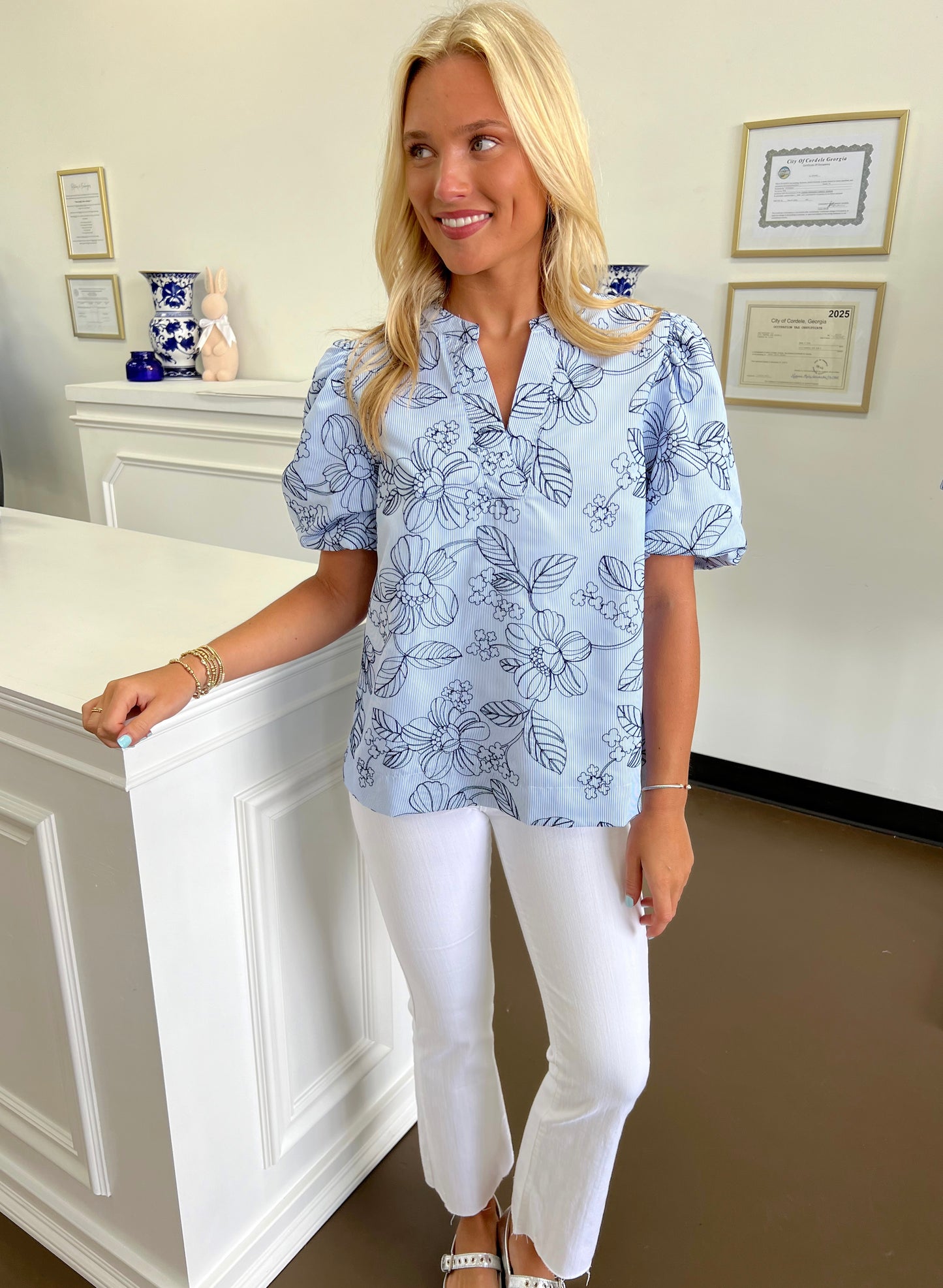 Brynlee Embroidered Top