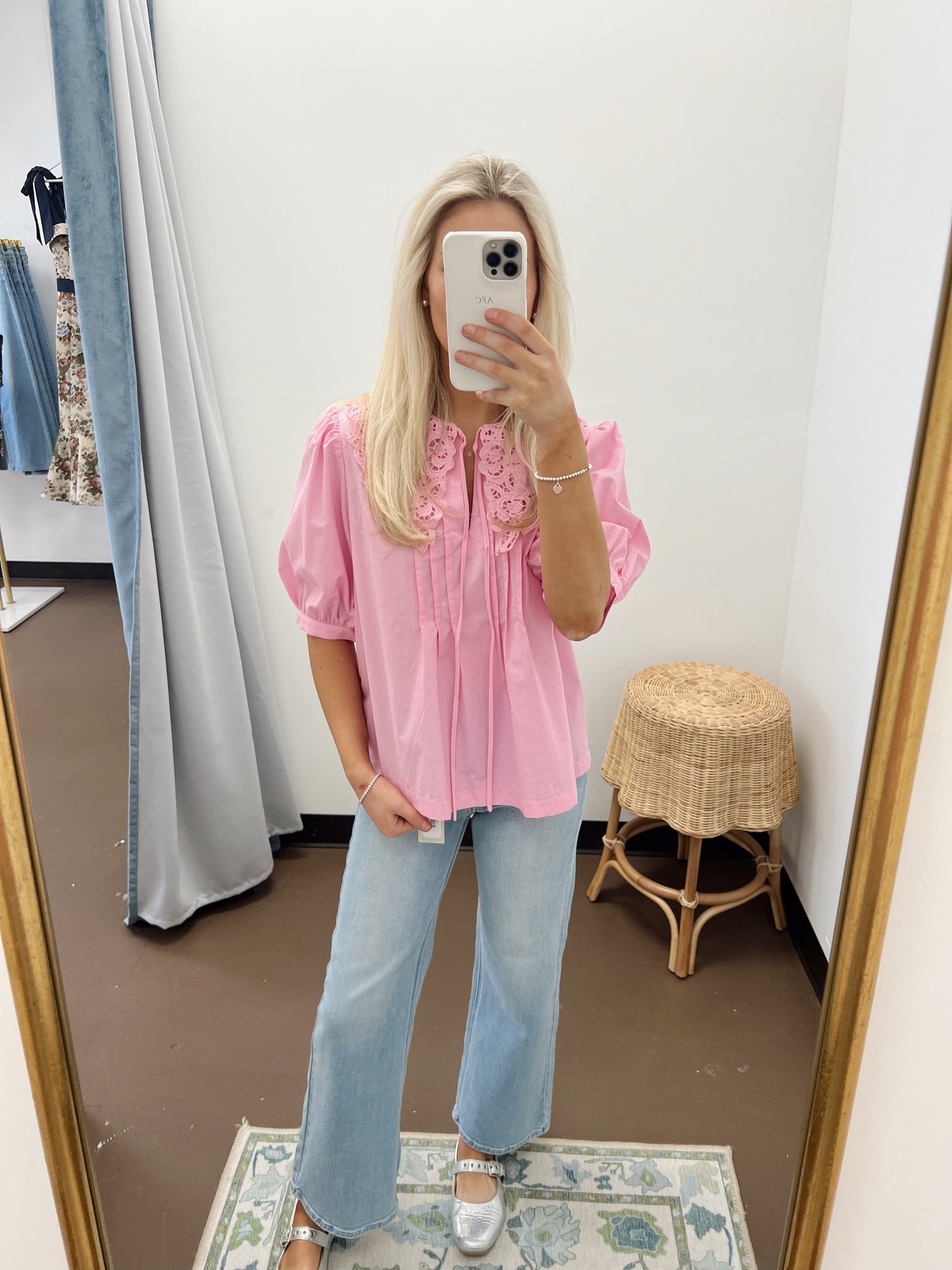 Cara Embroidered Top