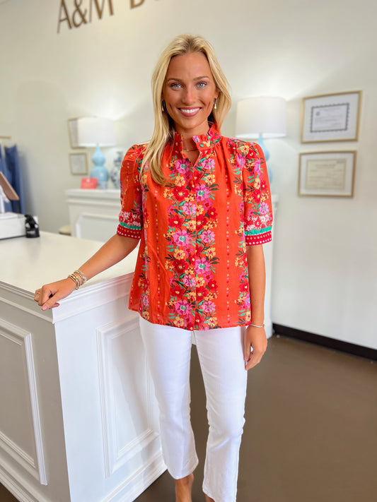Genevieve Floral Top