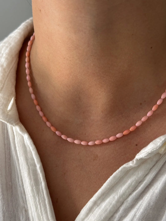 ALV Jewels Coral Beaded Necklace
