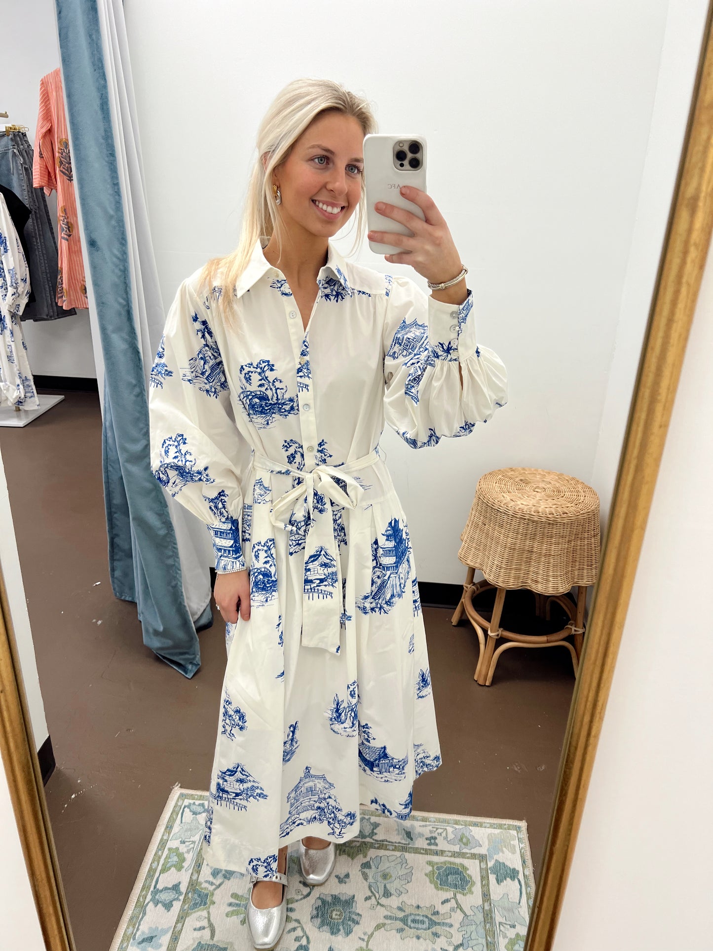 Quinn Printed Midi Dress