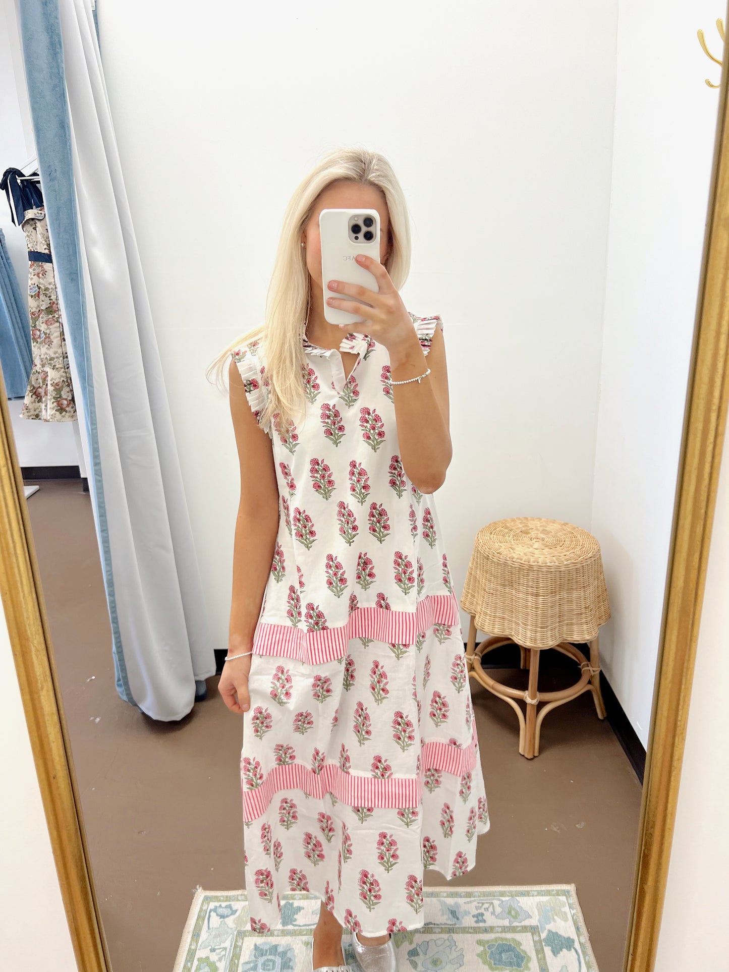 Morning Glory Ruffle Resort Dress