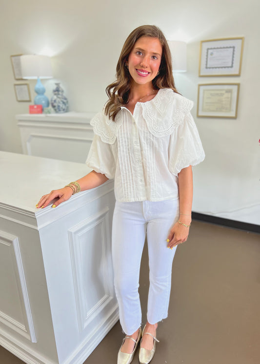 Chloe Eyelet Top