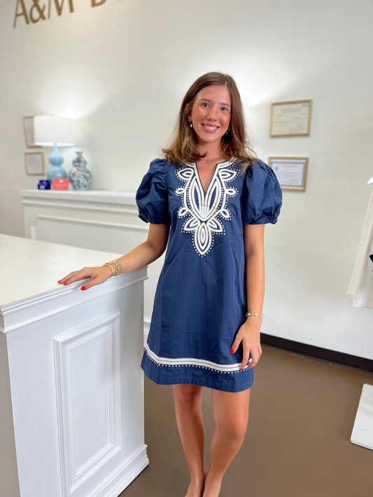 Riley Embroidered Dress