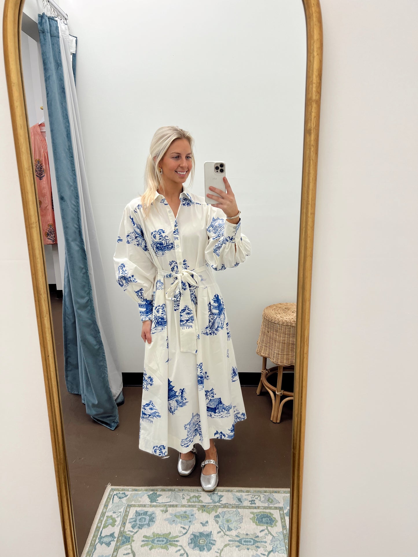 Quinn Printed Midi Dress
