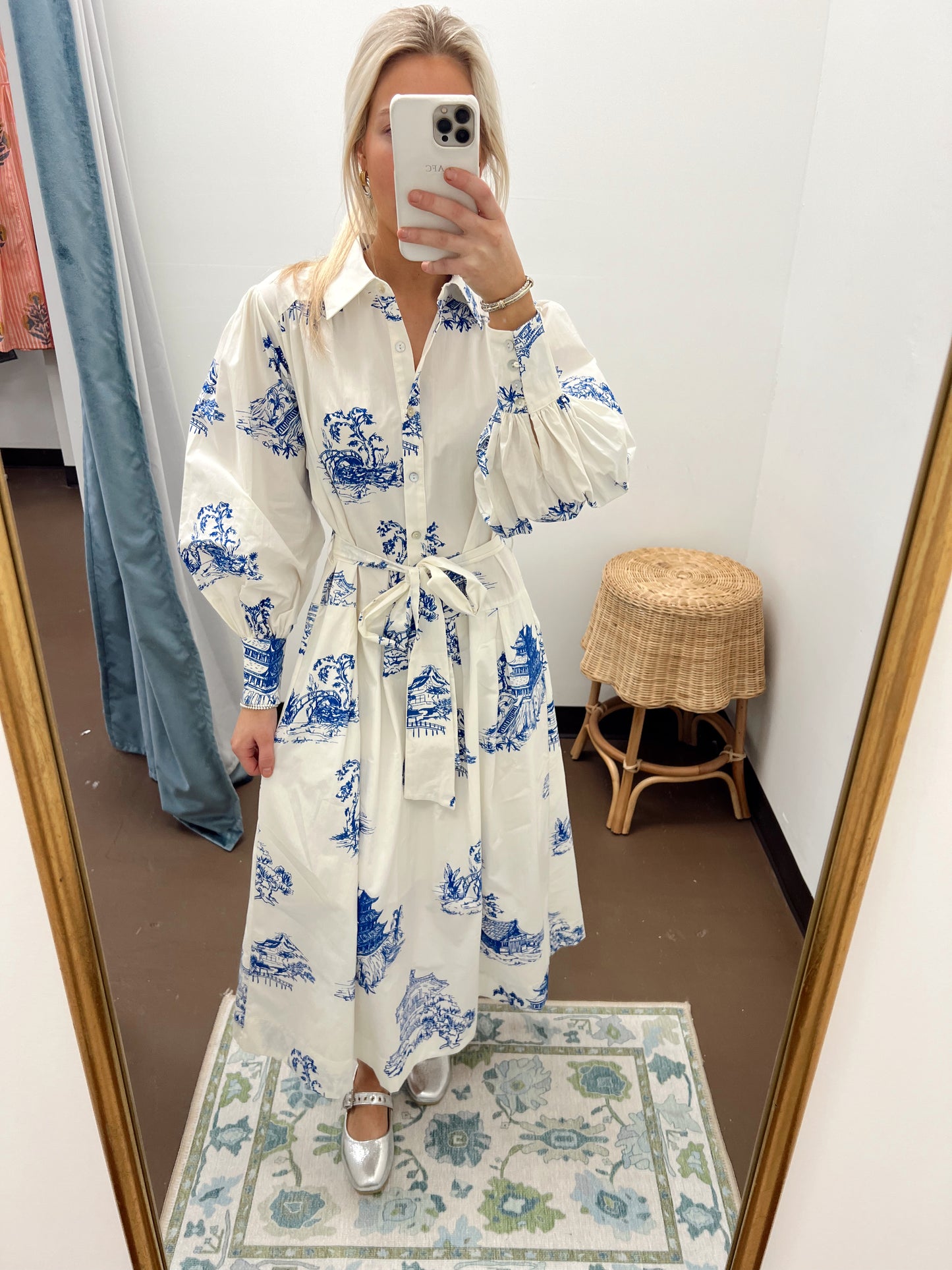 Quinn Printed Midi Dress