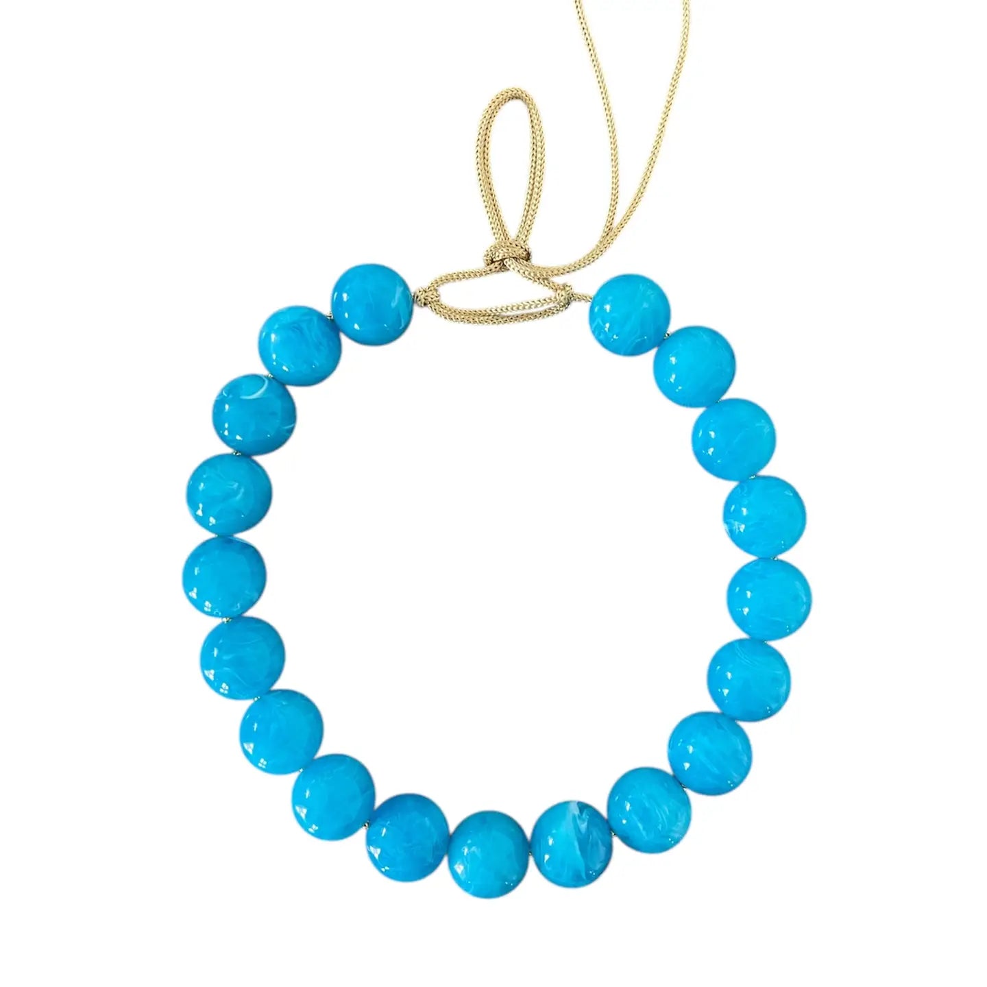 Sky Swirl Chunky Beaded Necklace