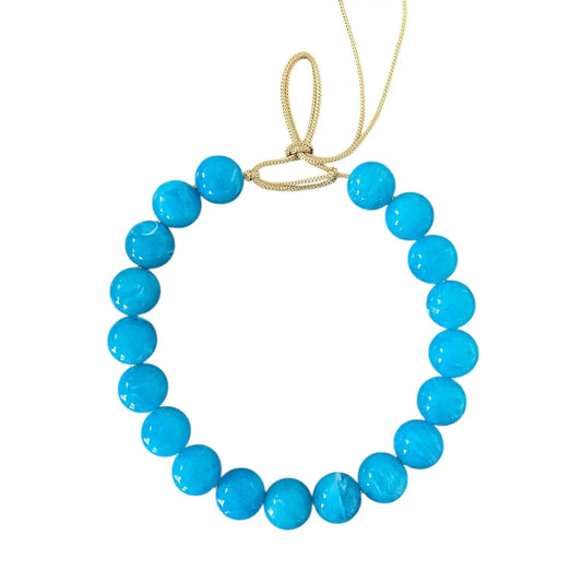 Sky Swirl Chunky Beaded Necklace