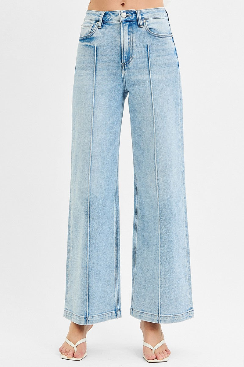 Dina High Rise Pintuck Jeans