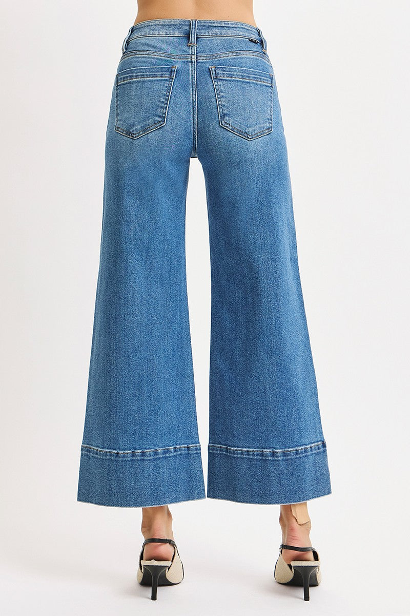 Parker Mid Rise Pintuck Jeans