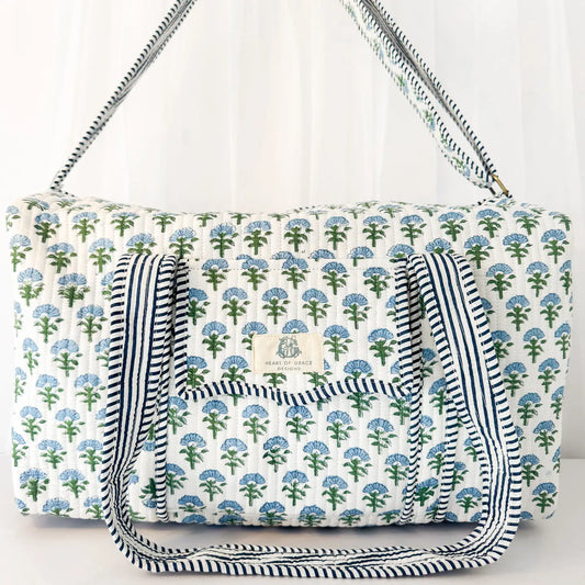 Carolina Large Scalloped Quilted Duffle Bag