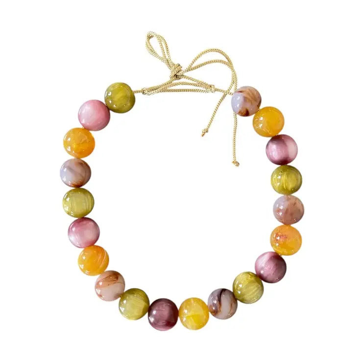 August Chunky Beaded Necklace