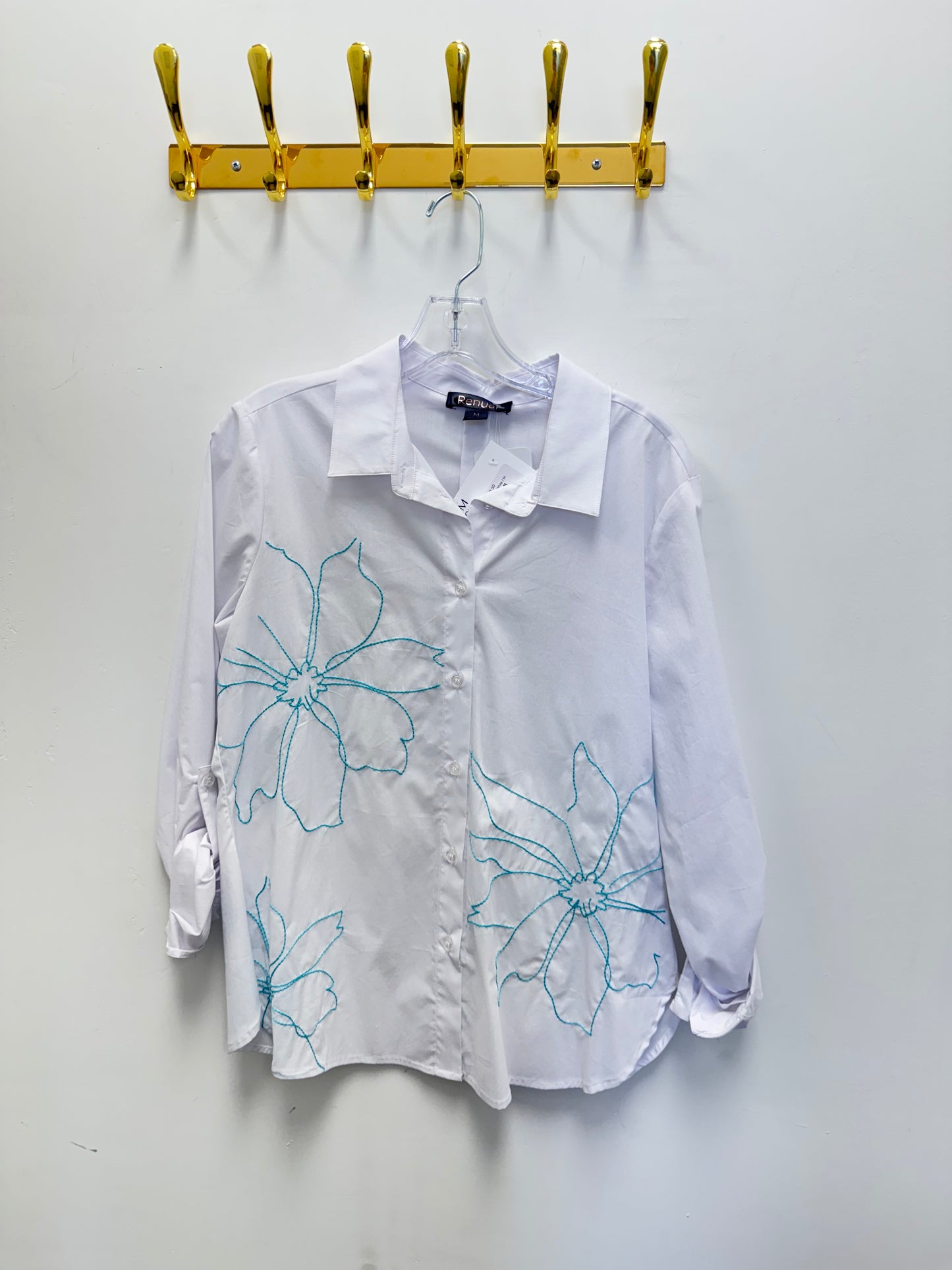 Jackie Stitched Button Down Top