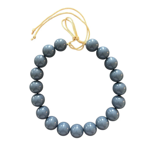 Grey Chunky Beaded Necklace