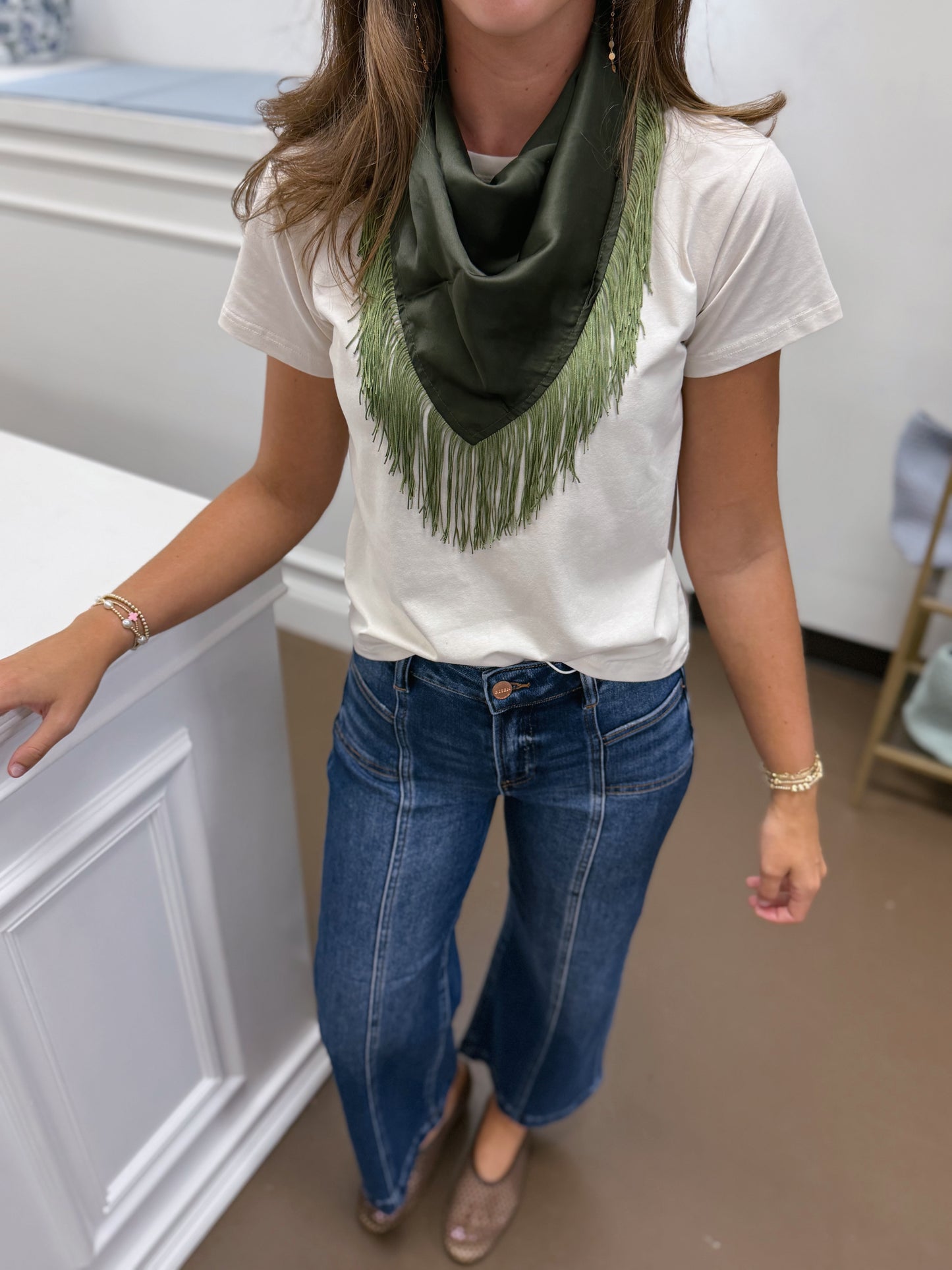 Solid Fringe Scarf