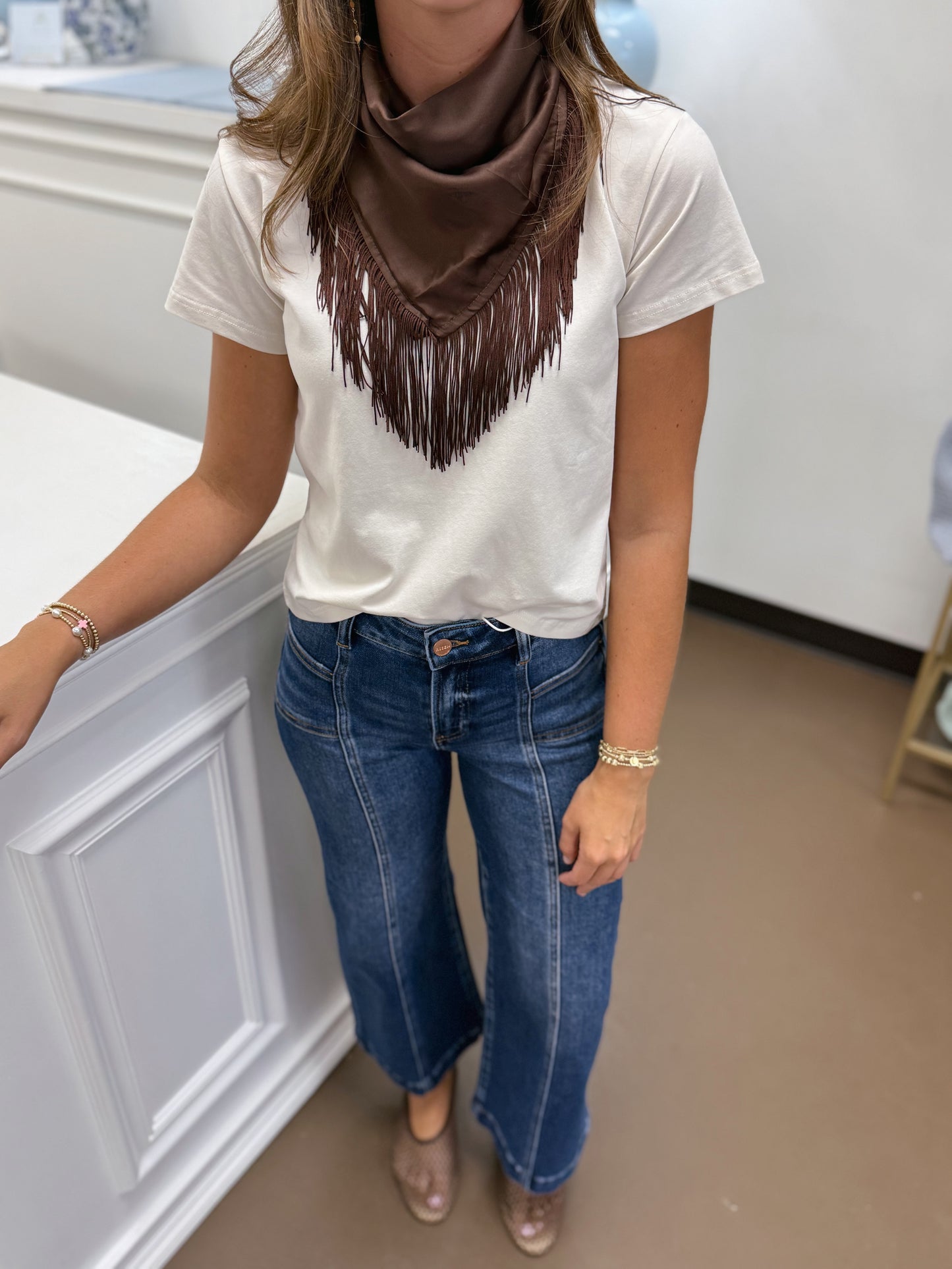 Solid Fringe Scarf