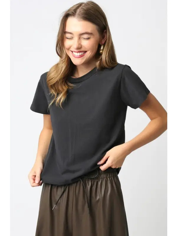 Maia Classic Crewneck Top