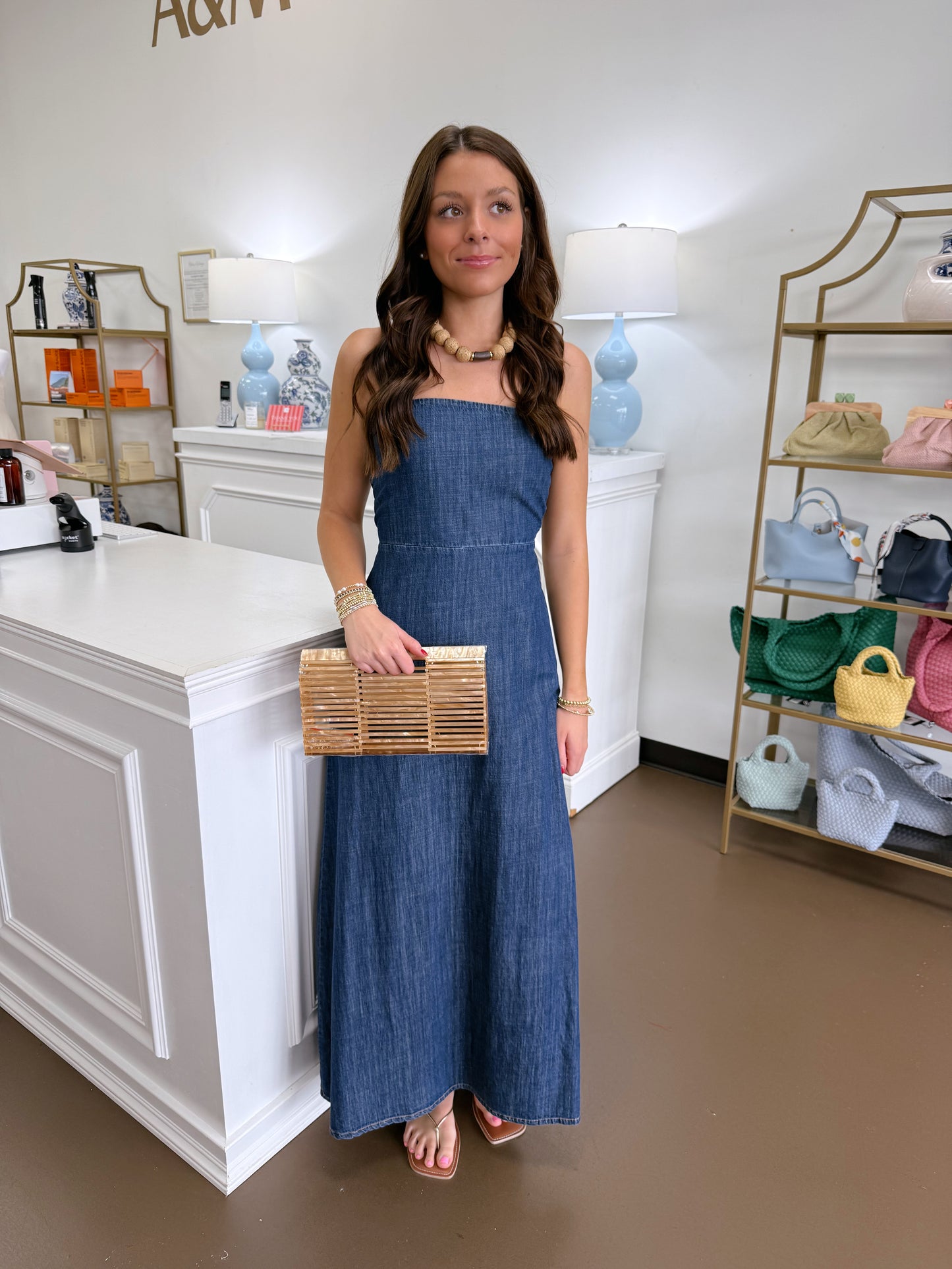 Elliot Denim Maxi Dress