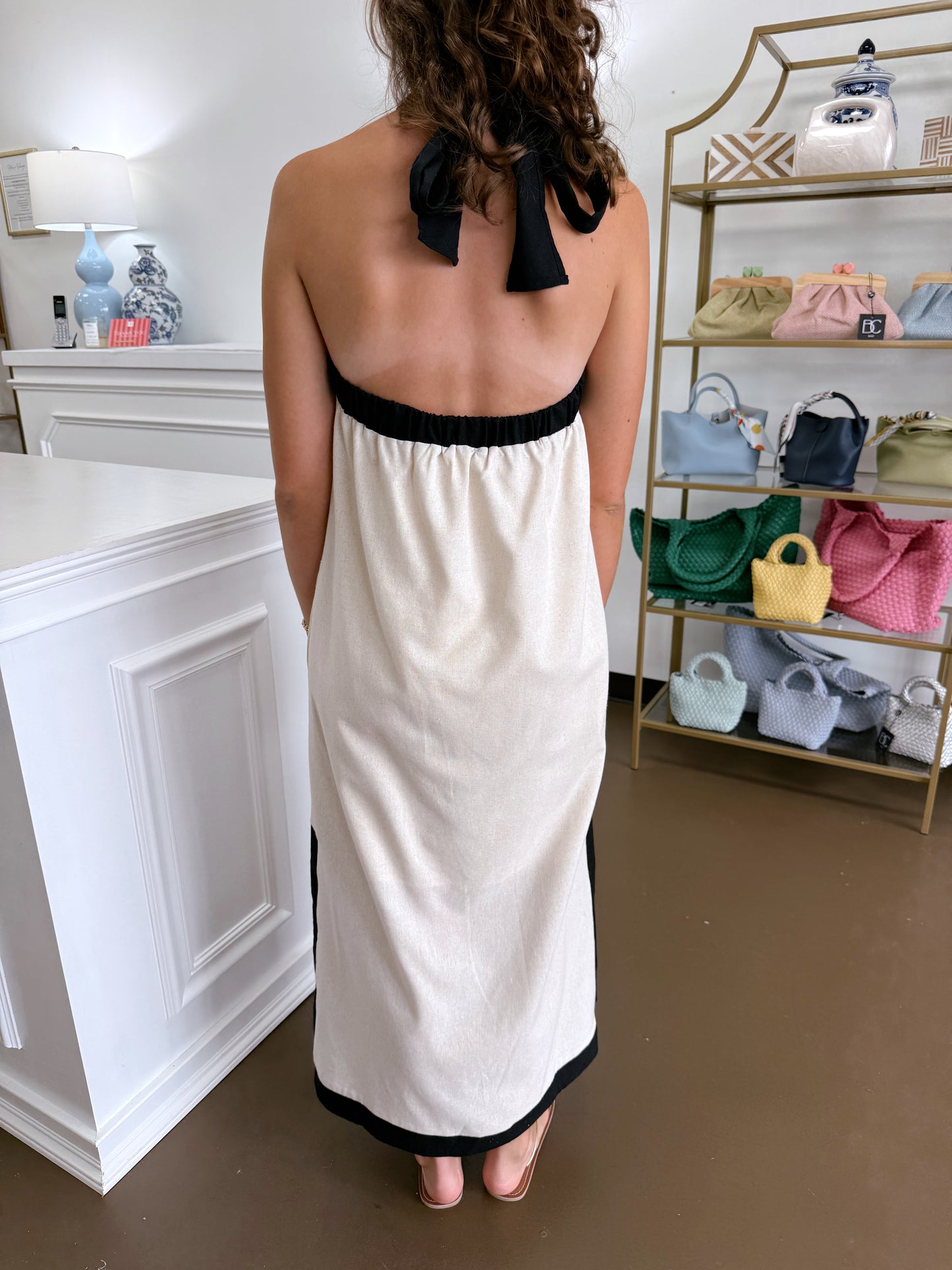 Daphne Halter Midi Dress