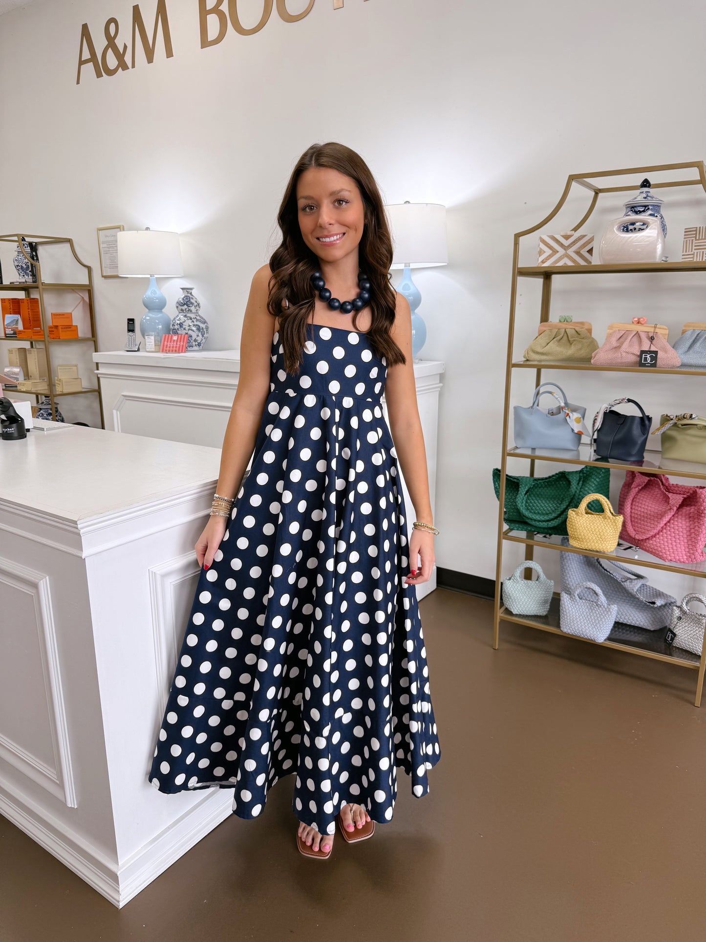 Dottie Polka Dot Midi Dress
