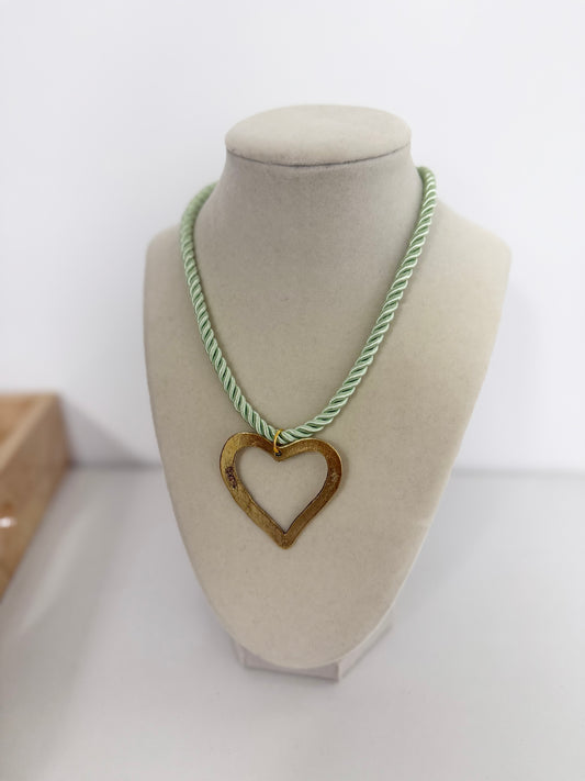 Lynn Heart Cord Necklace